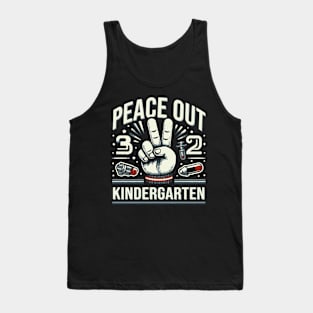 Kindergarten, Peace Out // Funny Last Day Of School Tank Top